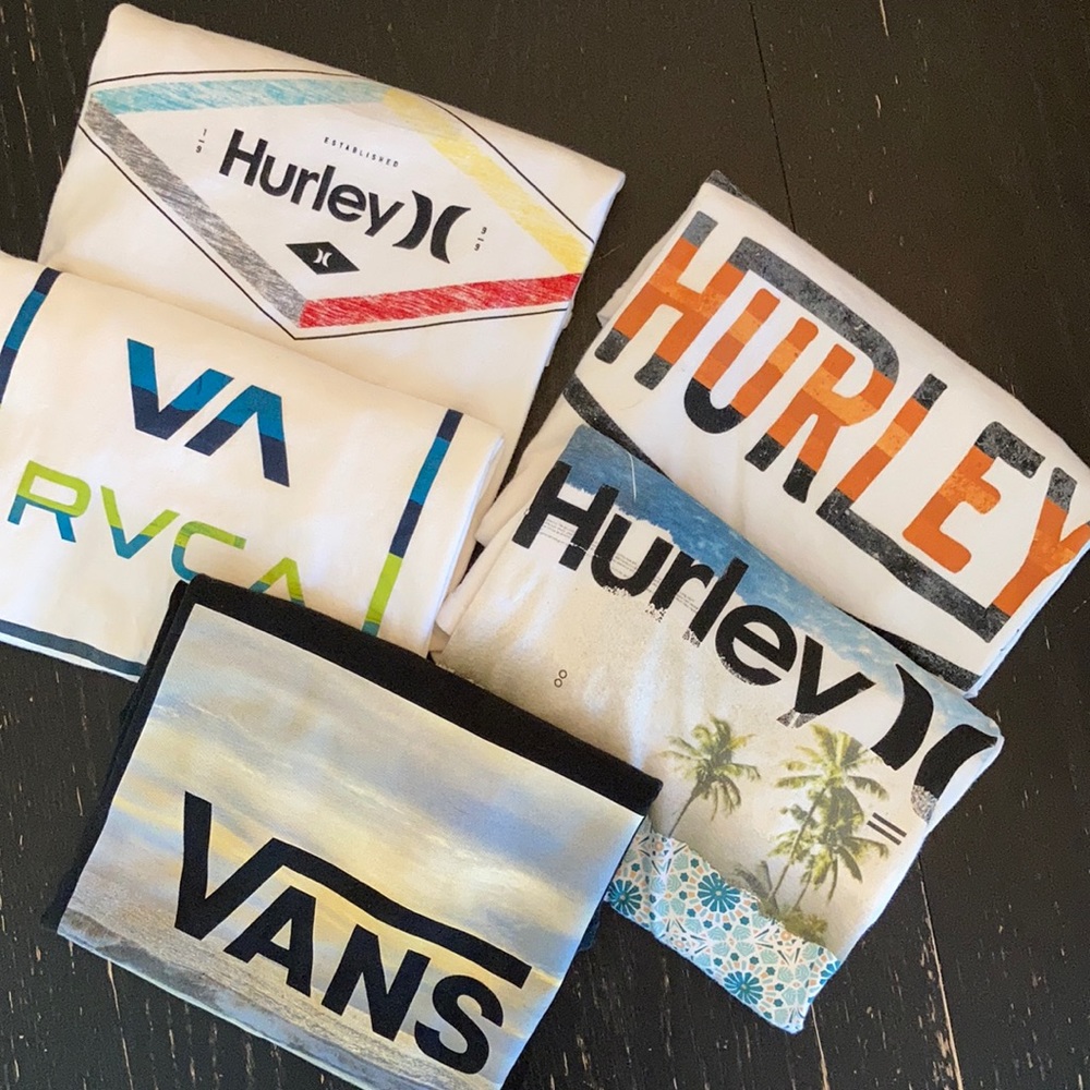 5 surf brand short sleeve shirts